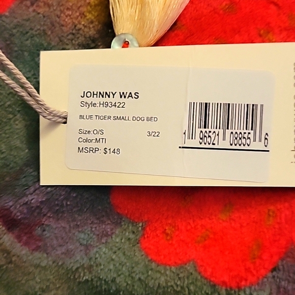 Johnny Was Tiger Dog Bed, S Extra Plush, Unique Tiger & Zebra Design, NWT - Picture 6 of 15